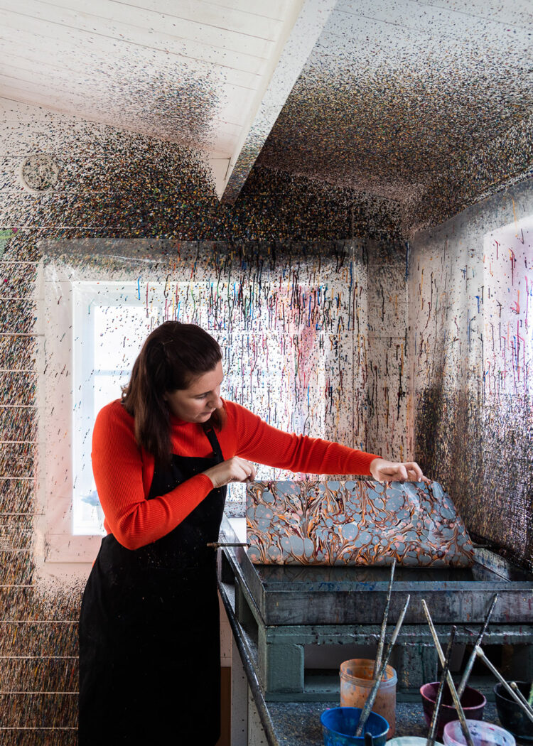 Marbling artist Jemma Lewis