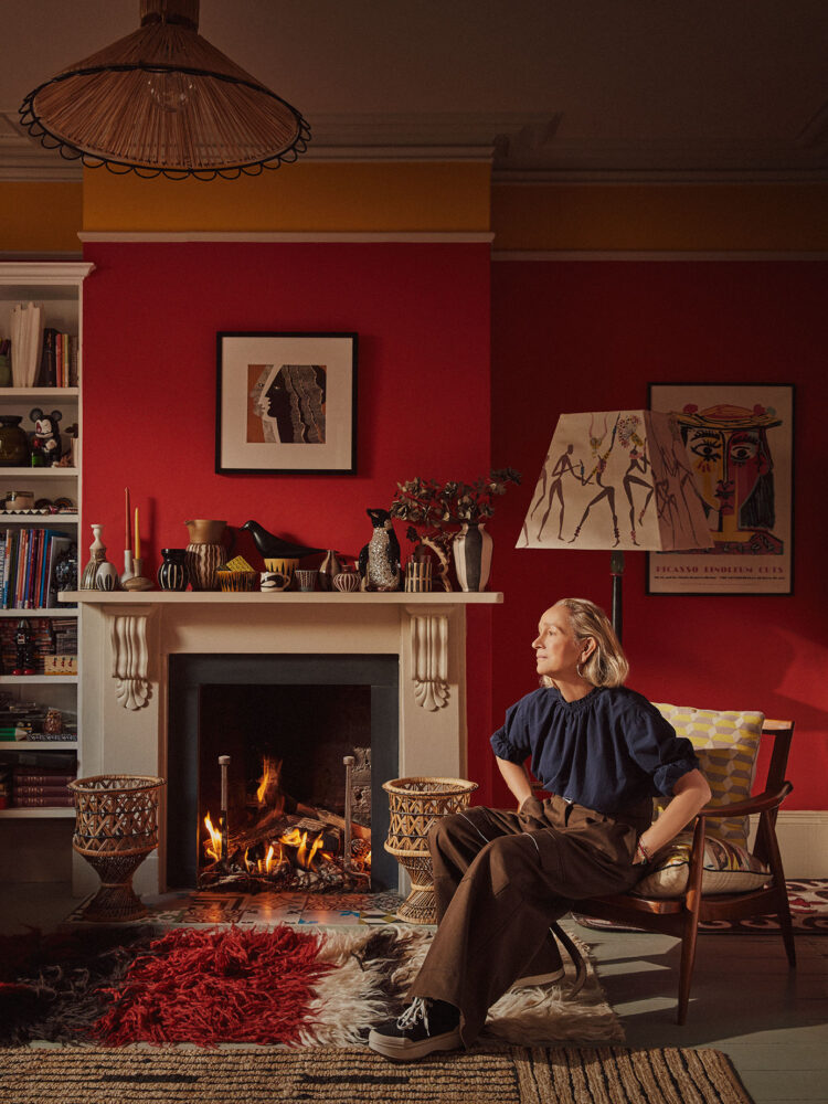 Living room interior of Lucinda Chambers' house
