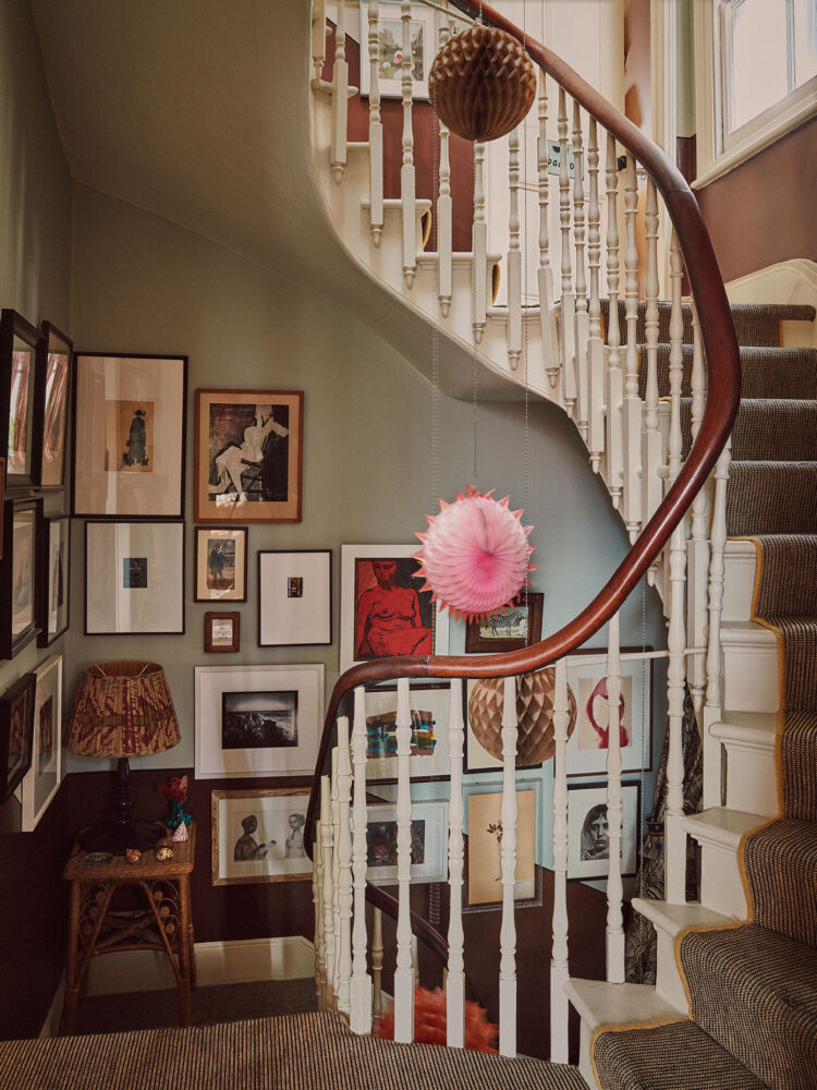 Staircase inside Lucinda Chambers' house
