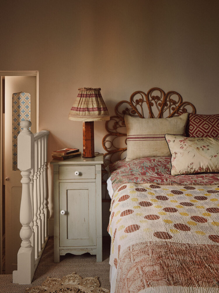 Bedroom interior of Lucinda Chambers' house