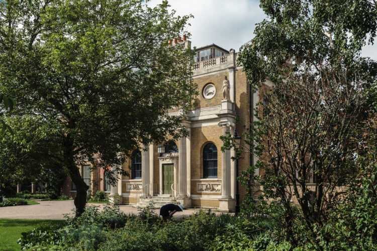 Exterior of Pitzhanger Manor in London