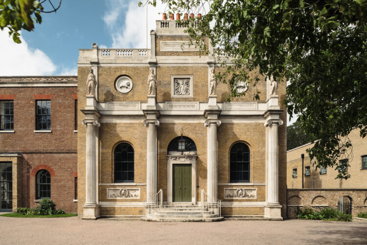 Exterior of Pitzhanger Manor in London