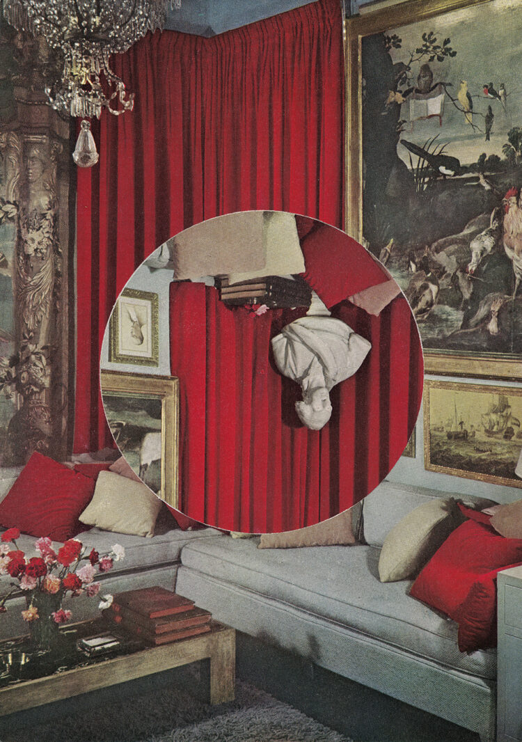 Turned Room 2, Sitting Room collage by Mark Lazenby