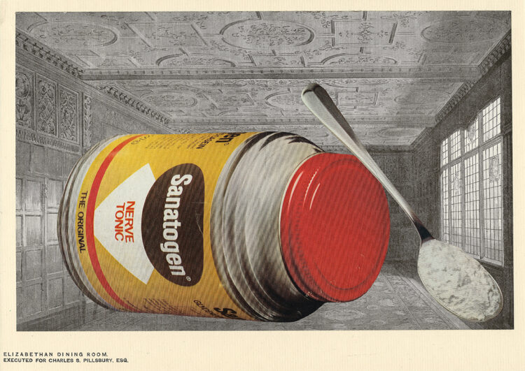 Nerve Tonic in the Elizabethan Dining Room collage by Mark Lazenby