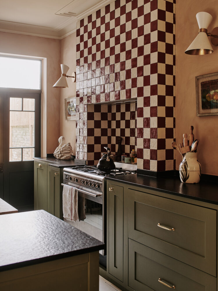 Matilda Goad Kitchen with tiled wall