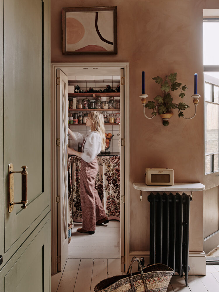 Matilda Goad in her Pantry