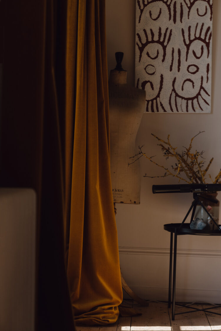 Interiors of Jessie Cutts' living room in Kent