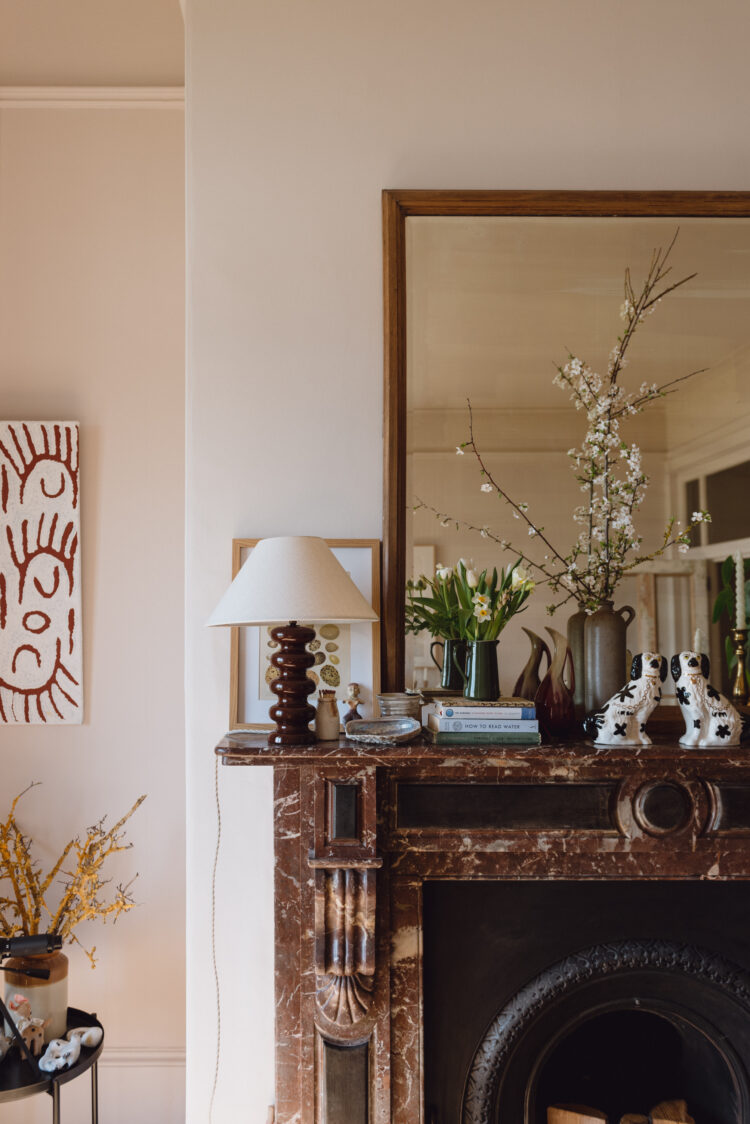 Interiors of Jessie Cutts' living room in Kent