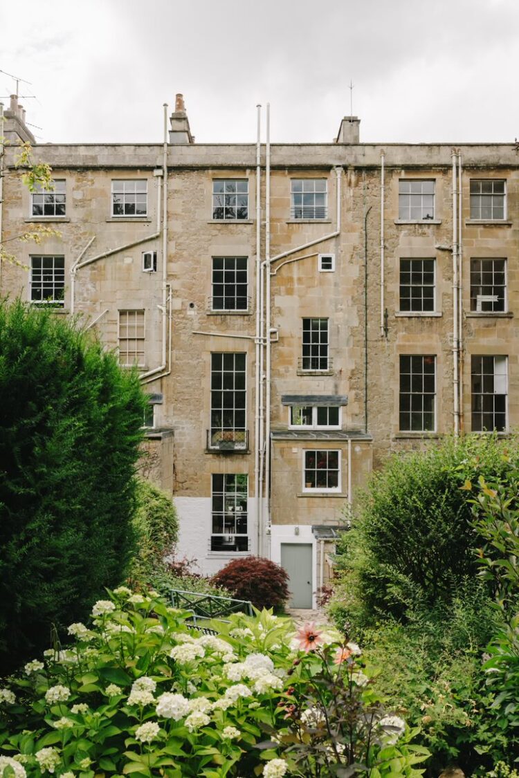 Rear view of house