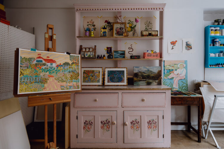 Camilla Perkins painted dresser
