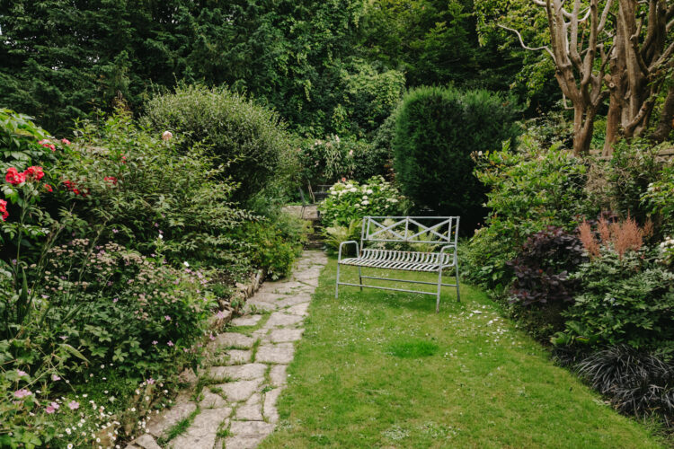 Garden bench at Sion Hill